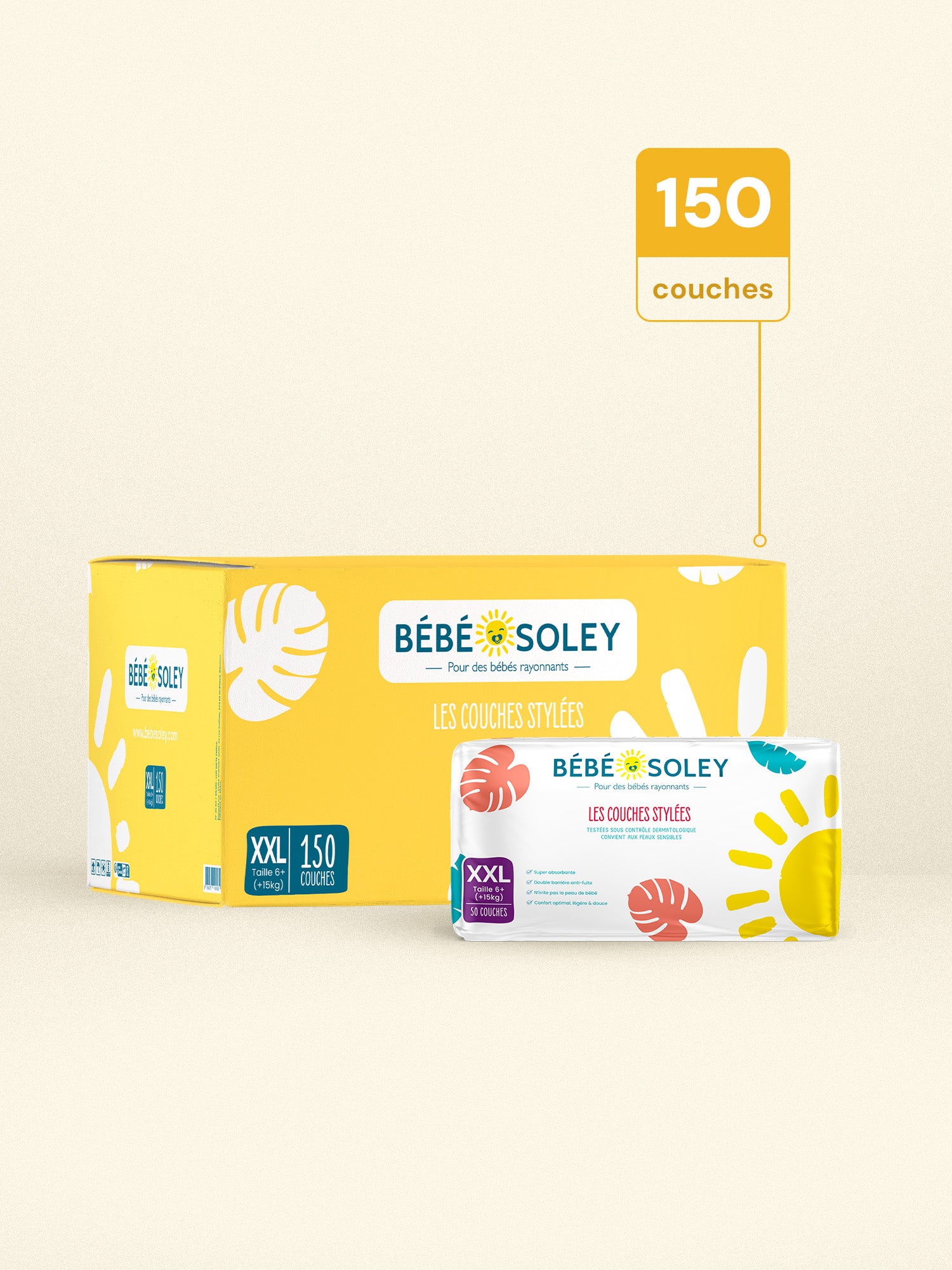 Carton de 150 couches