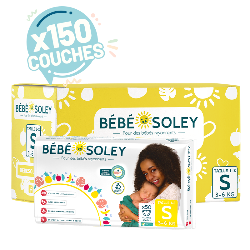 Sticker magnétique BÉBÉ SOLEY À BORD - Bébé Soley